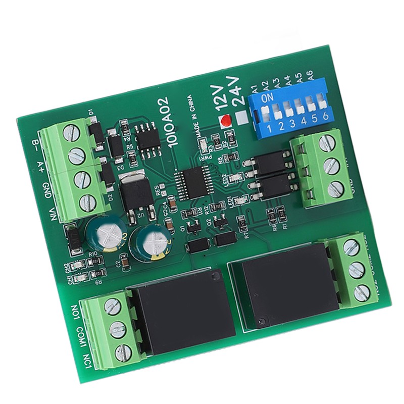 Relay Module 2 Channel RS485 Control Board Switch Controller DC