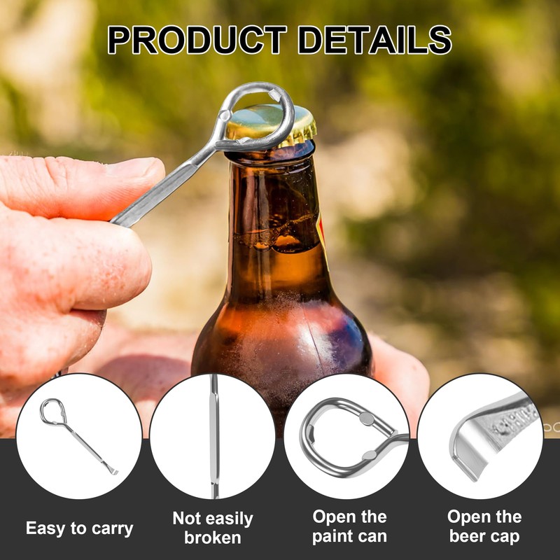 6PCS Paint Tin Opener Tool, Alloy Steel, 2 in 1