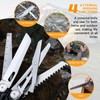 28-in-1 Multitool Pliers with Scissors, Rope Cutters,Saw, Screwdrivers,Can Opener,File,Carrying Pouch,Stainless