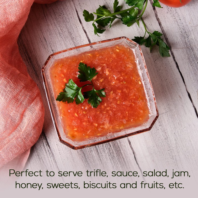 Glass Bowls for Kitchen Prep, Modern Serving Dishes for Dessert,
