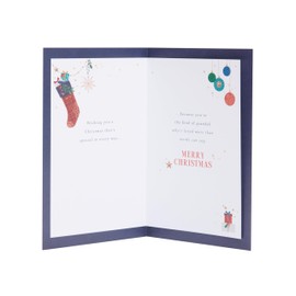 UK Greetings Christmas Card for Grandad - Christmas Wishes Design