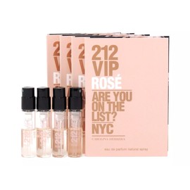 CAROLINA HERRERA 212 VIP ROSE EDP 1.5ml .05fl oz x 4 PERFUME SPRAY SAMPLES