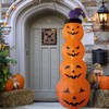 Inflatable Pumpkins Lighted Up Stacked Blow Up Pumpkins for Indoor