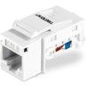 TRENDnet Cat6 Keystone Jack, 25-Pack Bundle, 90° Angle Termination, Compatible