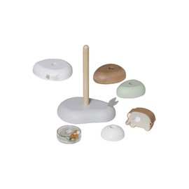 VERTBAUDET Baby Wooden Stacking Tower, Panda Friends, FSC® Multi-Coloured One Size