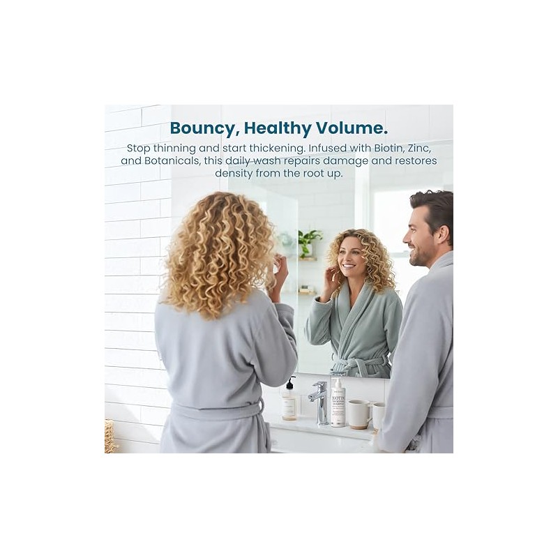 Paisle Botanics - Shampoo con Biotina, Romero y Aloe Vera,
