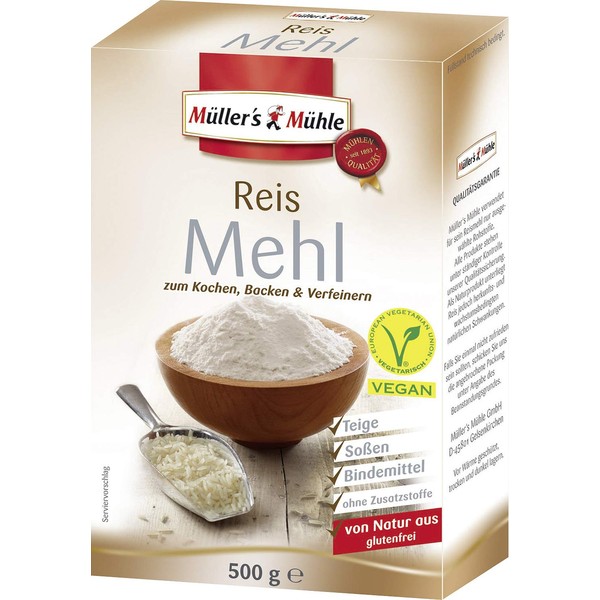 Mühlers Mühle Rice Flour for Cooking Baking and Refining 500