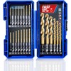 HIGHFIRE 22 Pieces Hex Shank Drill Bit Set for Impact