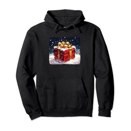 Pretty Festive Present Costume for Xmas Eve Pullover Hoodie