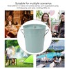 Round Ice Bucket Multipurpose Safe Galvanized Ice Buckets with Lid
