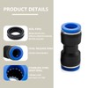Bwintech 40 Pcs Straight Push in Connect Pneumatic Fitting Kit,2