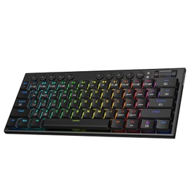 Redragon K632 Pro Teclado mecánico RGB Bluetooth/2.4Ghz/Alambrico, Ultra Low Profile, Red Switch