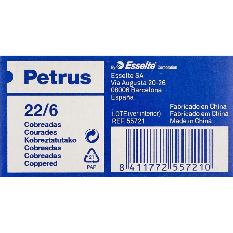 PETRUS 791888 22/6 Staple (Pack of 1000)