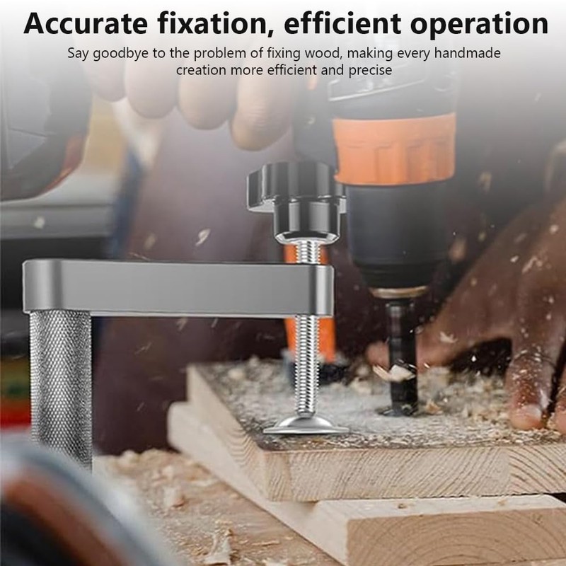 2 Pack 19mm Adjustable Bench Dog Clamps, Stainless Steel Hold