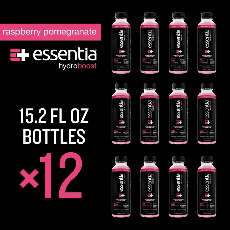 NEW Essentia Hydroboost Enhanced Bottled Water, 15.2 fl. oz. (450