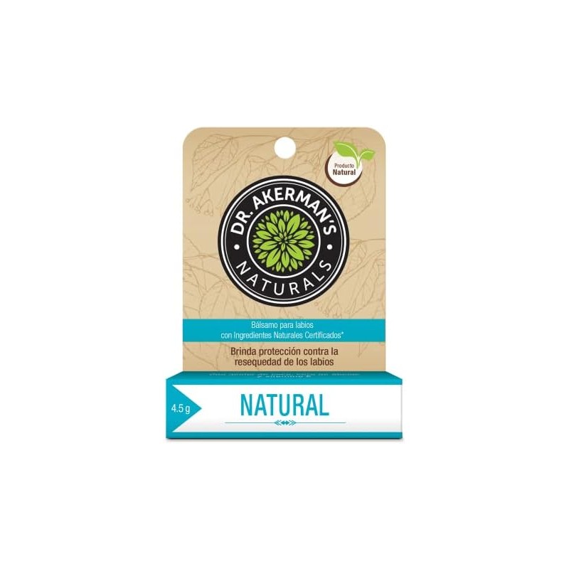 Bálsamo Labial Natural Humectante Protección para Labios DR. AKERMANS NATURALS