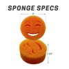 The Original Smiling Sponge Handle Soap Dispensing Handle by Smilyeez