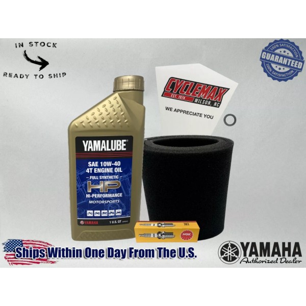 Yamaha Cyclemax Full-Synthetic Yamalube Tune-Up Kit fits 2005-2008 Yamaha GRIZZLY