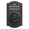 SCHLAGE BE365 CAM 622 Keypad Electronic Deadbolt, Matte Black