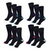 Budget Gifts 12 Pairs - Men's Bamboo Socks Super Soft