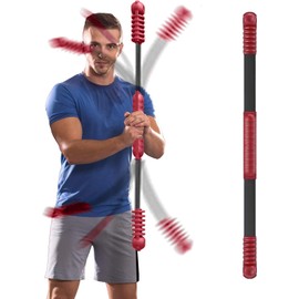Fitness Bar for Workout,Elastic Exercise Bar, Vibration Weight Stick,Body Physical Therapy,Core Strength Training,Arm Shoulder Stretch At Home Gym.