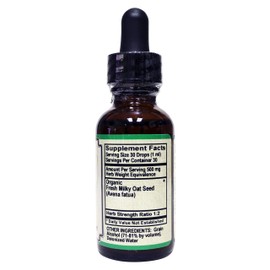 AlchePharma Oats- Organic Fresh Milky Oat Seed Tincture (Avena Fatua)