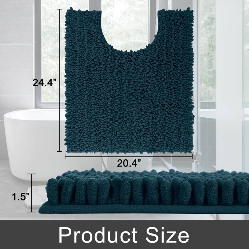 Yimobra Microfiber Bath Mat Non-Slip Large Bathroom Rugs Shower Soft