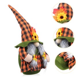 FUNOMOCYA 1Pc Sunflower Gnome Doll Adorable Harvest Day Decoration for Garden Bedroom Sitting Room Creative Gnome Figurine with Fine Workmanship and Lively Design for Festival Celebrations
