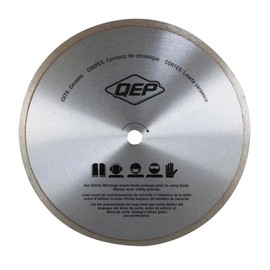 QEP 10" Continuous Rim Diamond Blade - For Wet Cutting of Ceramic Tile