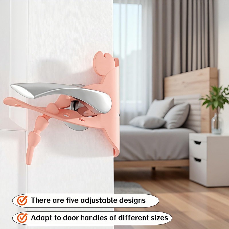 Soft Cartoon Door Silencer Lock Sleeve Buffer,Adjustable Silicone Door Latch
