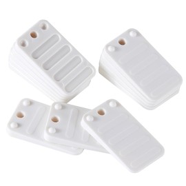ZZJMCH 12 Pack Toilet Leveling Shims, Multi Purpose Plastic Shims for Leveling Extreme Weight Capacity Wedges Easy to Snap Leveler for Toilet Shims, Doors, Windows, Sheds, Table