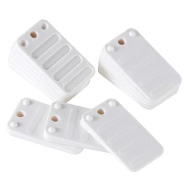 ZZJMCH 12 Pack Toilet Leveling Shims, Multi Purpose Plastic Shims for Leveling Extreme Weight Capacity Wedges Easy to Snap Leveler for Toilet Shims, Doors, Windows, Sheds, Table