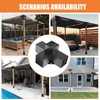 Woodworks Pergola pergola Brackets 4-Way Right Angle Corner Bracket DIY