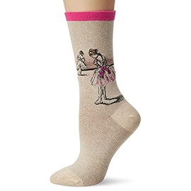 Hot Sox womens Artist Portrait Series Novelty Fashion Casual Crew Socks Hosiery, Hot Pink, 4 10 US