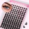 UILULU DIY Lash Clusters Kit 140 Individual Clusters False Eyelashes,