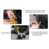 LDCRE Tire Air Chuck with Clip Adapter, Brass Locking Tire