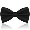WOXVM Men's Bow Ties Solid Color Pre-Tied Bow Tie Satin