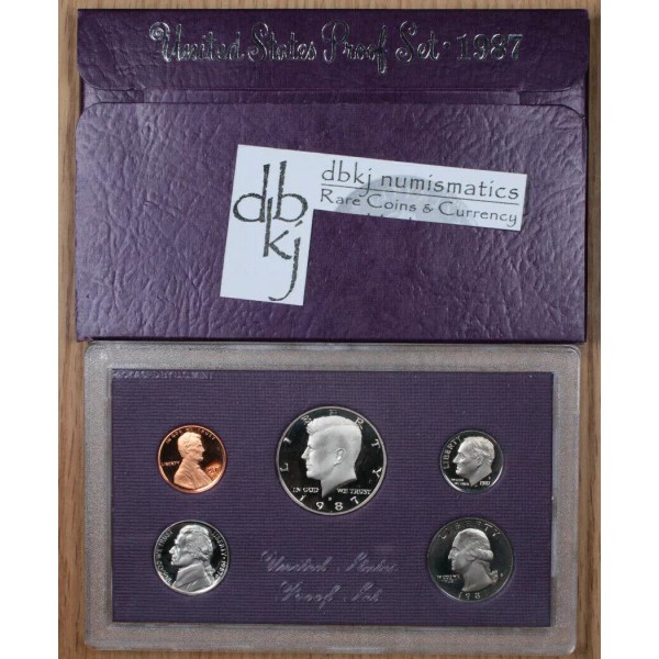 1987 S US Mint Proof Set - OGP