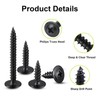 #8 x 2" Black Phillips Modified Truss Head Wood Screws