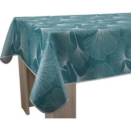 Le linge de Jules Tovaglia antimacchia Biloba verde, rettangolare, 150 x 300 cm