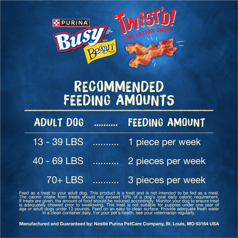 Purina Busy With Beggin' Dog Treats, Twist'd - 10 Count