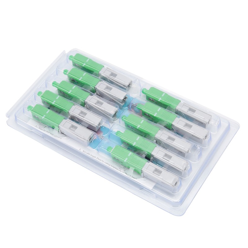 10Pcs Fiber Optic Quick Connector Embedded SC/for APC Fast Cold