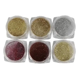 Decorative Glitter Kit - Gold/Plum (6 colors)