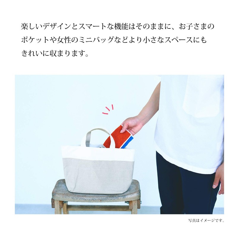Tanaka Sangyo Handkerchief Otta Half Towel Handkerchief, Trifold Type, 1