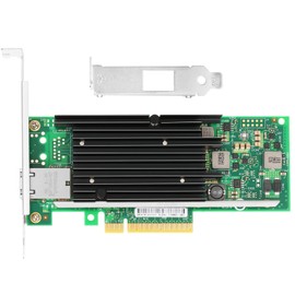 Euqvos PCIe Ethernet Network Card for Intel X540-T1 X540 Chipset PCIe 2.1 x8 10Gb Single Port RJ45 LAN Card Support Windows Server/Windows/Linux/VMware/ESX