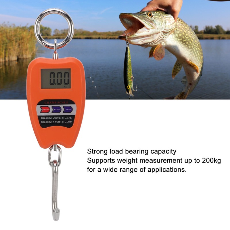 Portable Electronic Scale High Accuracy Digital Hanging Scale 200kg Weight