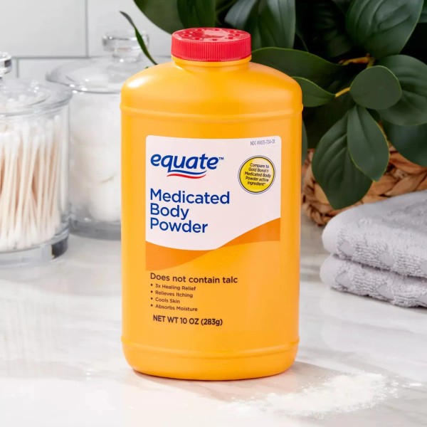 Equate, Medicated Body Powder, 10 oz.