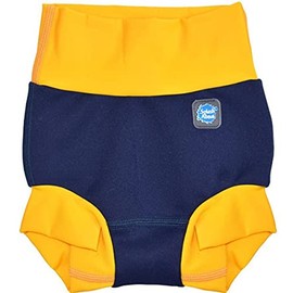 Splash About Happy Nappy Duo Wiederverwendbare Schwimmwindel, Navy/Gelb, 2-3 jahre