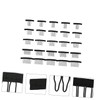Baluue 25pcs Wig Accessories Set Steel Fork Clips for Wig