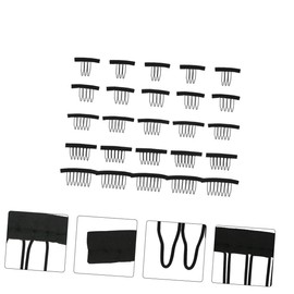 Baluue 25pcs Wig Accessories Set Steel Fork Clips for Wig Caps Includes 3 6 Prong Clips Ideal for Securing Lace Wigs and Hair Bonnets Durable Wig Fixing Tools